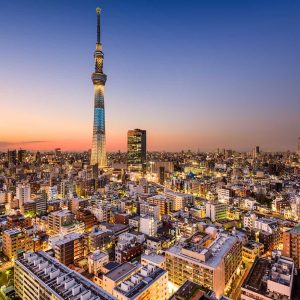 Tokyo, Japan cityscape with the Skytree.